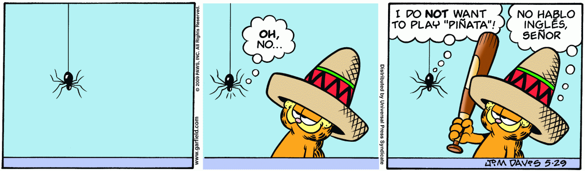 Garfield, May 29, 2009