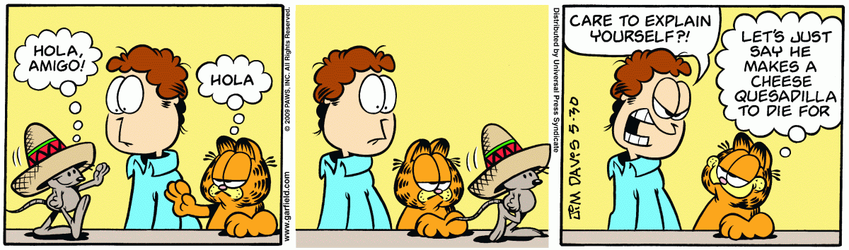 Garfield, May 30, 2009