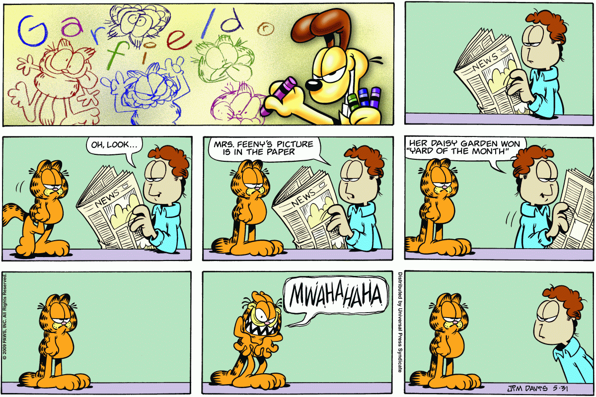 Garfield, May 31, 2009