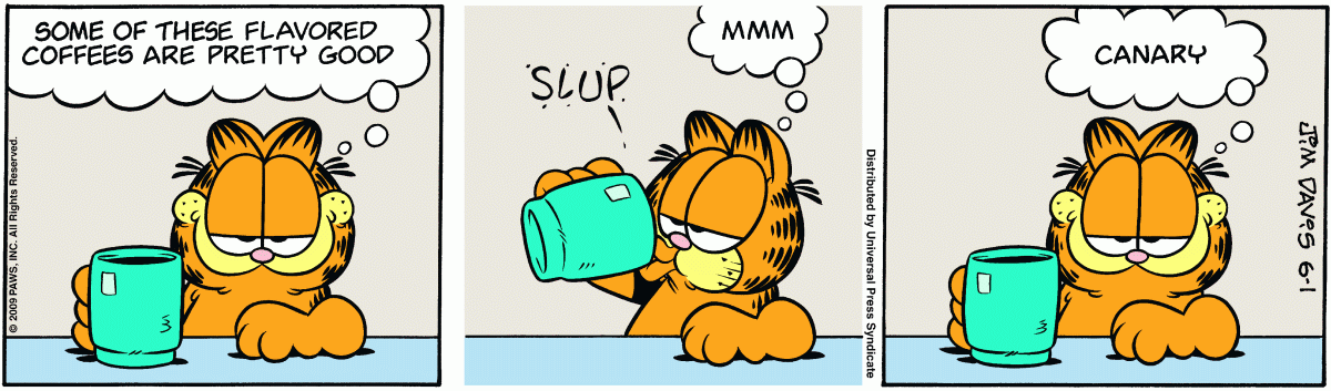 Garfield, June 1, 2009