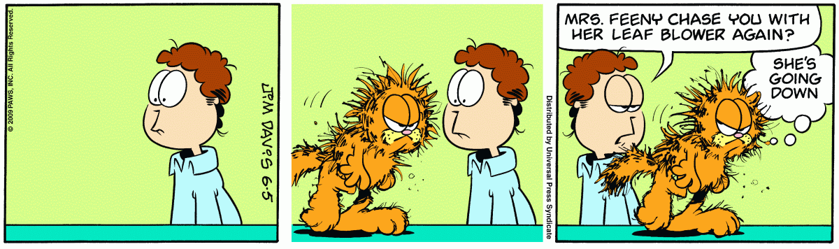 Garfield, June 5, 2009