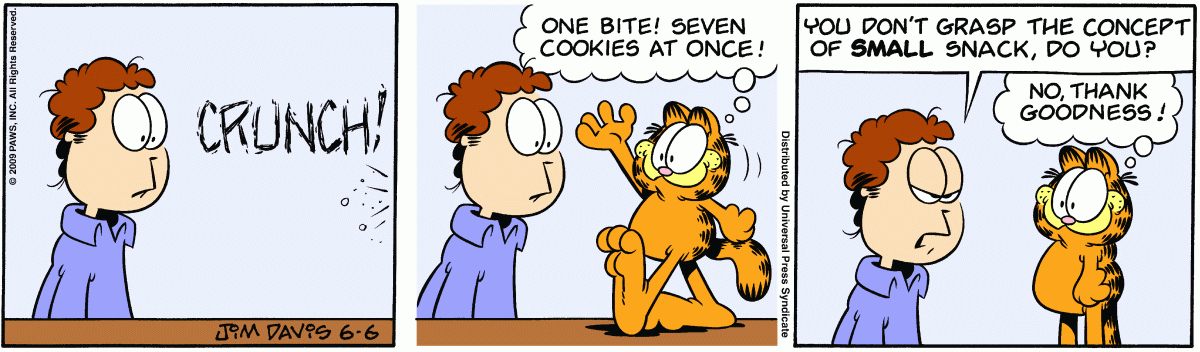 Garfield, June 6, 2009