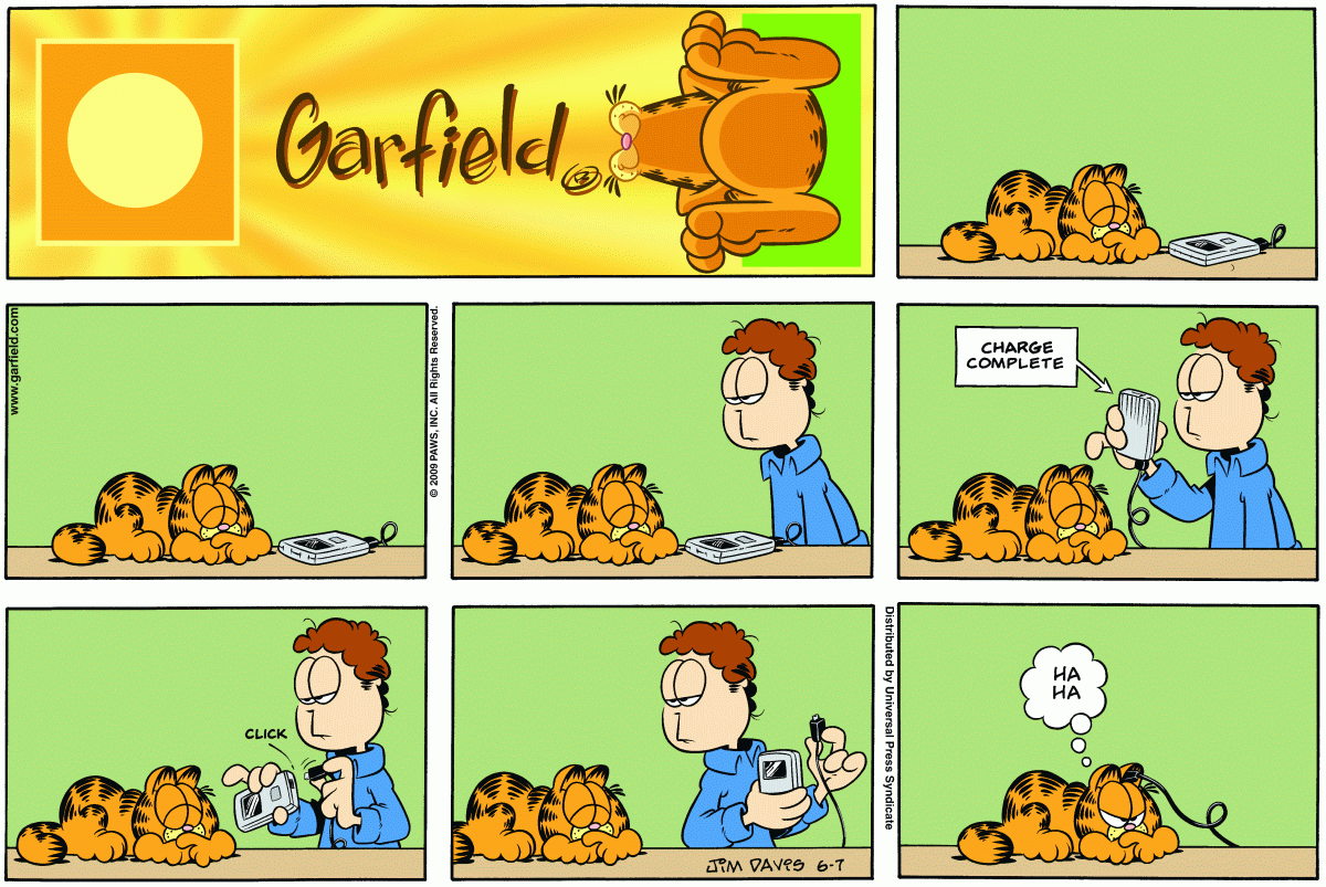 Garfield, June 7, 2009