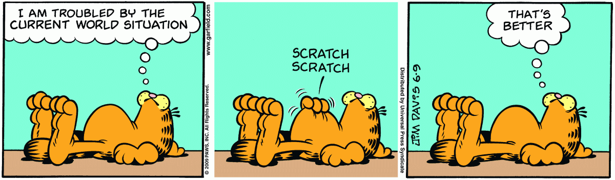 Garfield, June 9, 2009