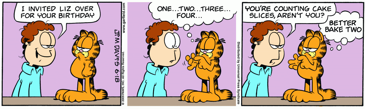 Garfield, June 18, 2009