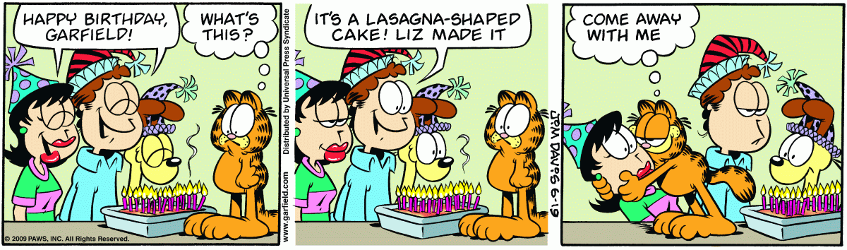 Garfield, June 19, 2009