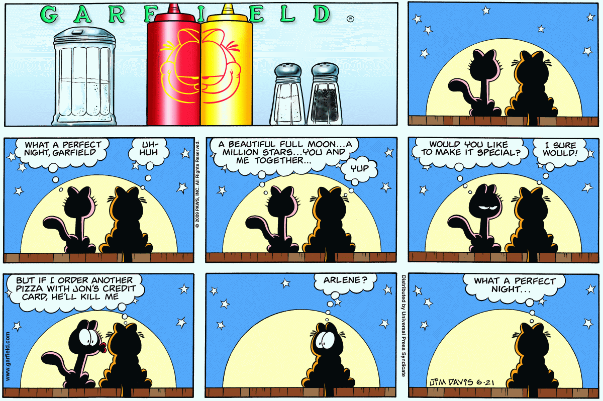 Garfield, June 21, 2009
