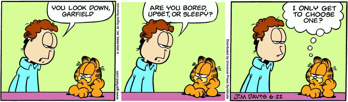 Garfield, June 22, 2009