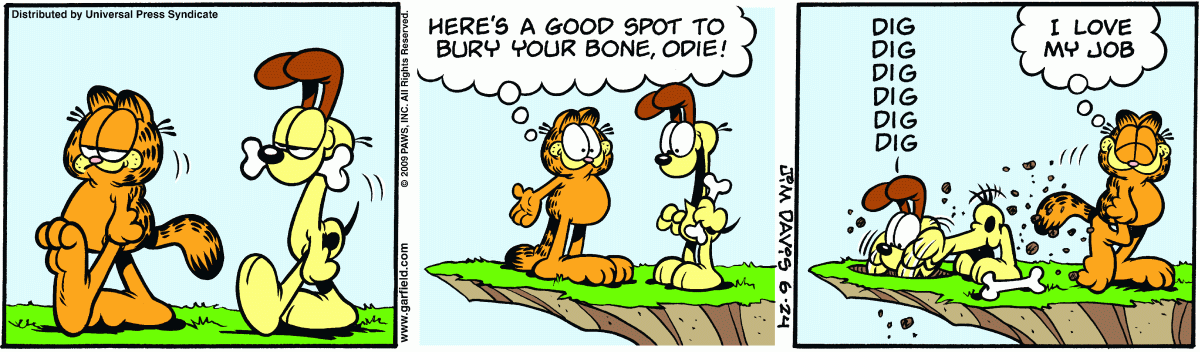 Garfield, June 24, 2009