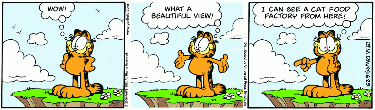 Garfield, June 25, 2009