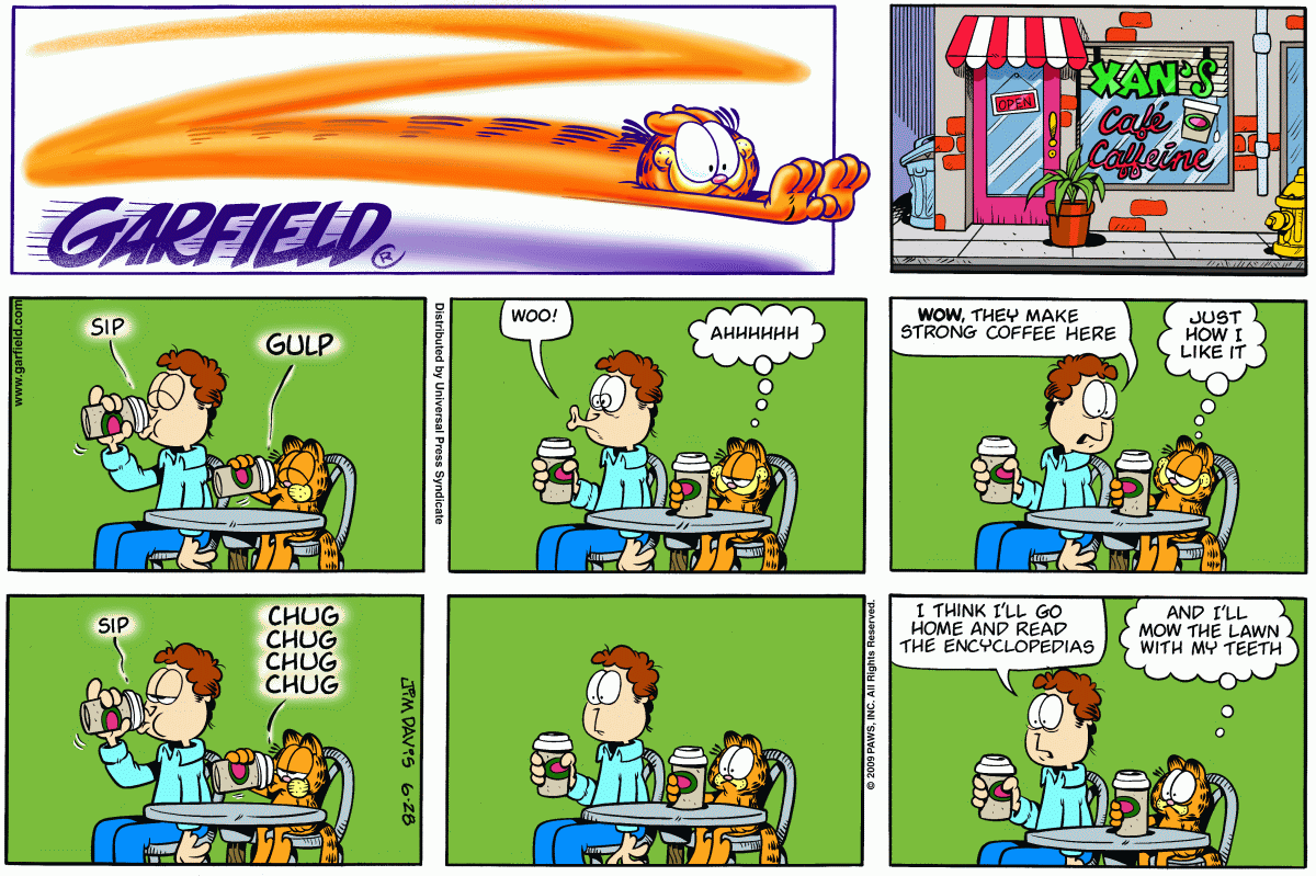 Garfield, June 28, 2009