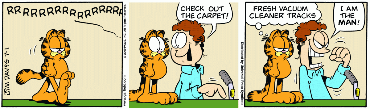 Garfield, July 1, 2009