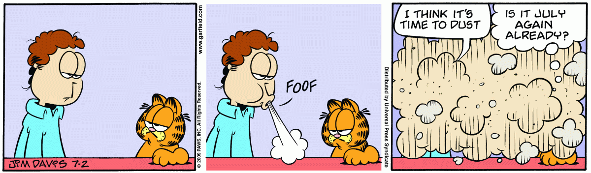 Garfield, July 2, 2009