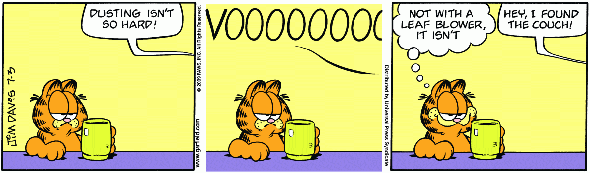 Garfield, July 3, 2009