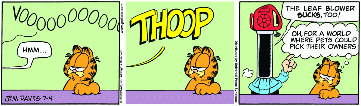 Garfield, July 4, 2009
