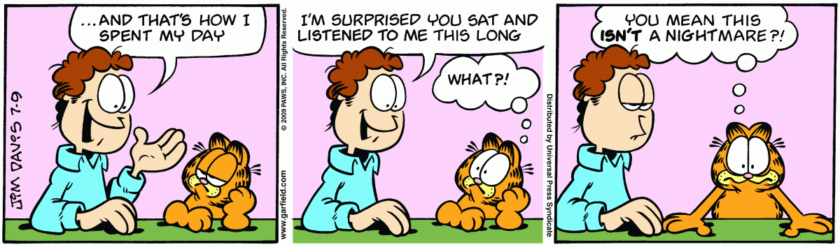 Garfield, July 9, 2009