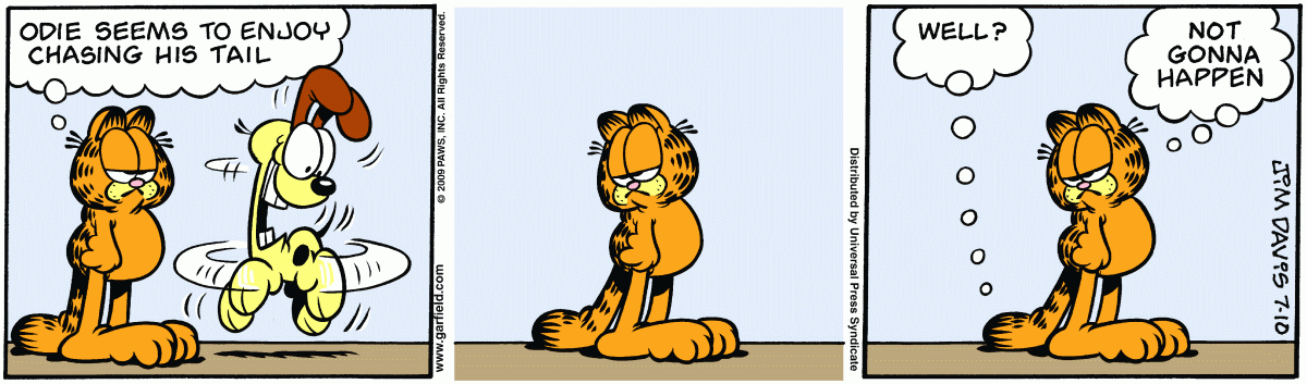 Garfield, July 10, 2009