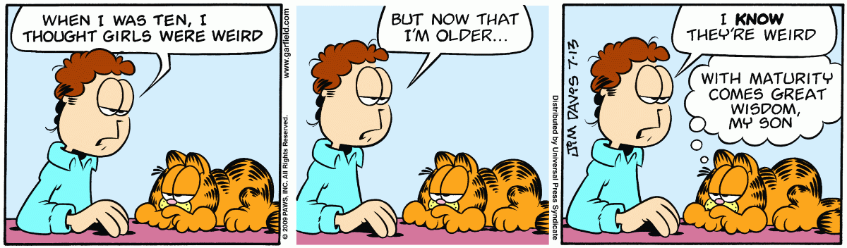 Garfield, July 13, 2009