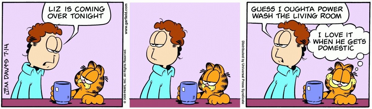 Garfield, July 14, 2009