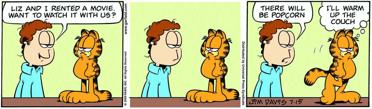Garfield, July 15, 2009