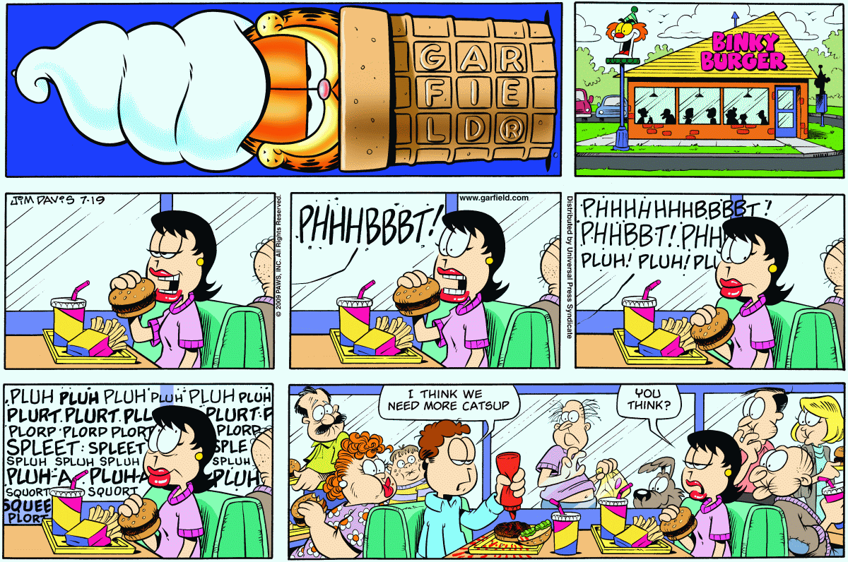 Garfield, July 19, 2009