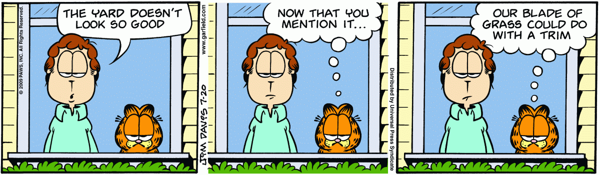 Garfield, July 20, 2009