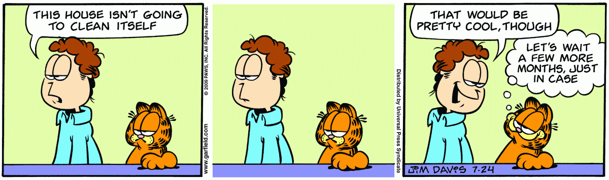 Garfield, July 24, 2009
