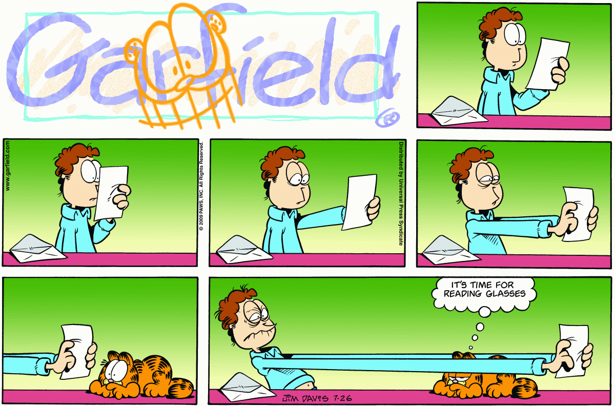 Garfield, July 26, 2009