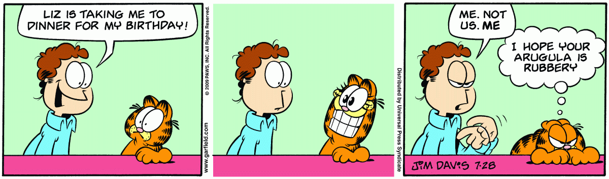 Garfield, July 28, 2009