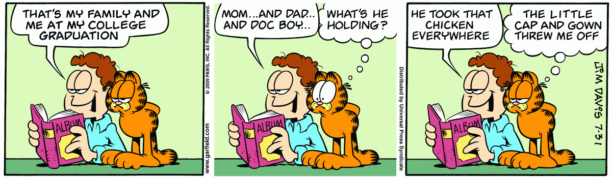 Garfield, July 31, 2009