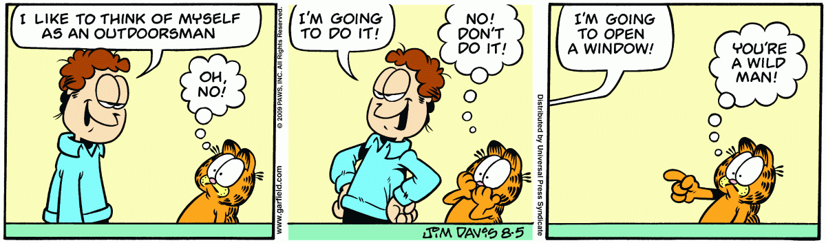 Garfield, August 5, 2009