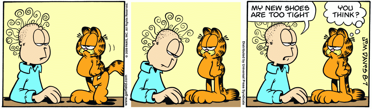 Garfield, August 7, 2009
