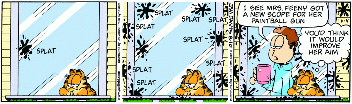 Garfield, August 10, 2009