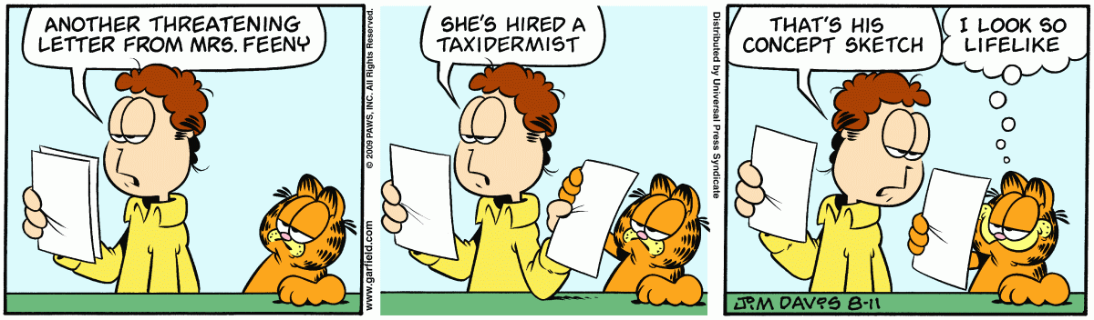 Garfield, August 11, 2009
