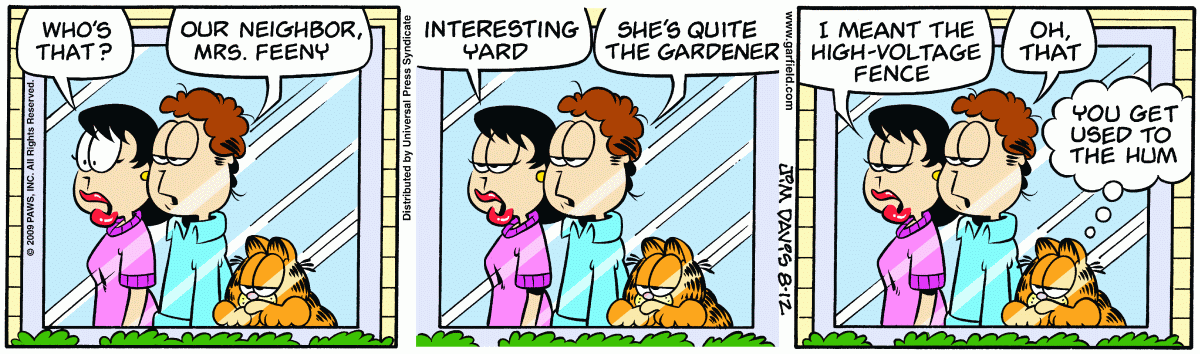 Garfield, August 12, 2009