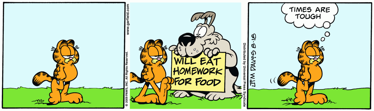 Garfield, August 18, 2009