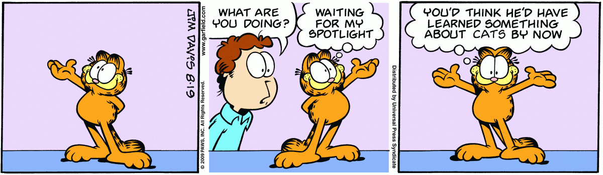 Garfield, August 19, 2009