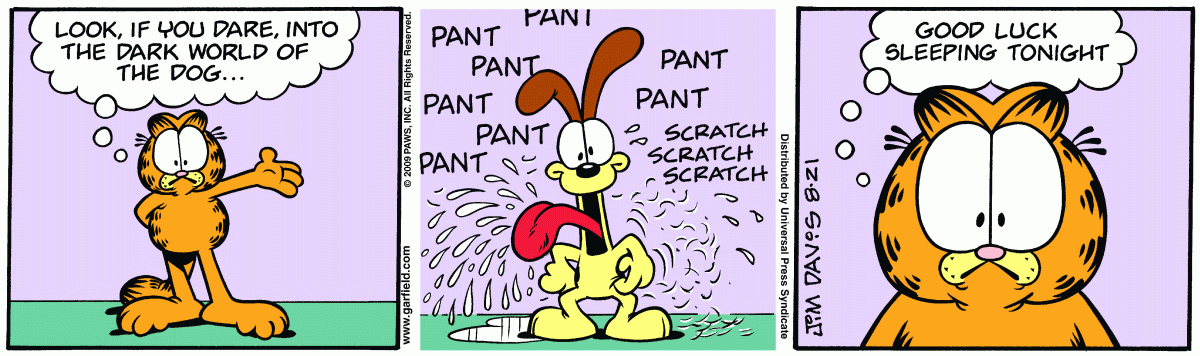 Garfield, August 21, 2009