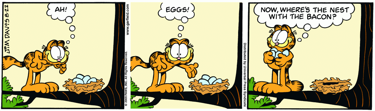 Garfield, August 22, 2009
