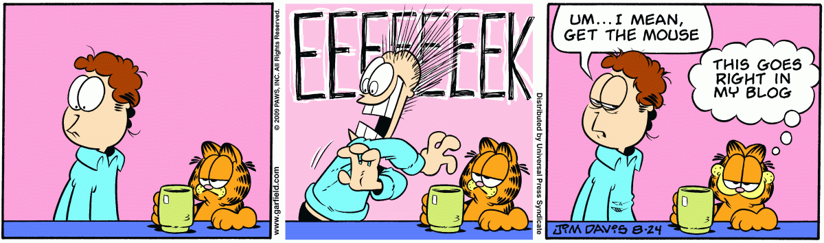 Garfield, August 24, 2009