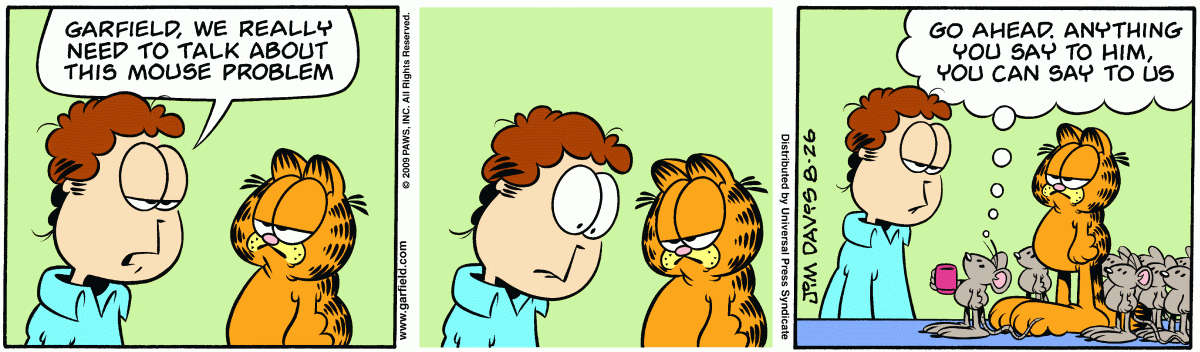 Garfield, August 26, 2009