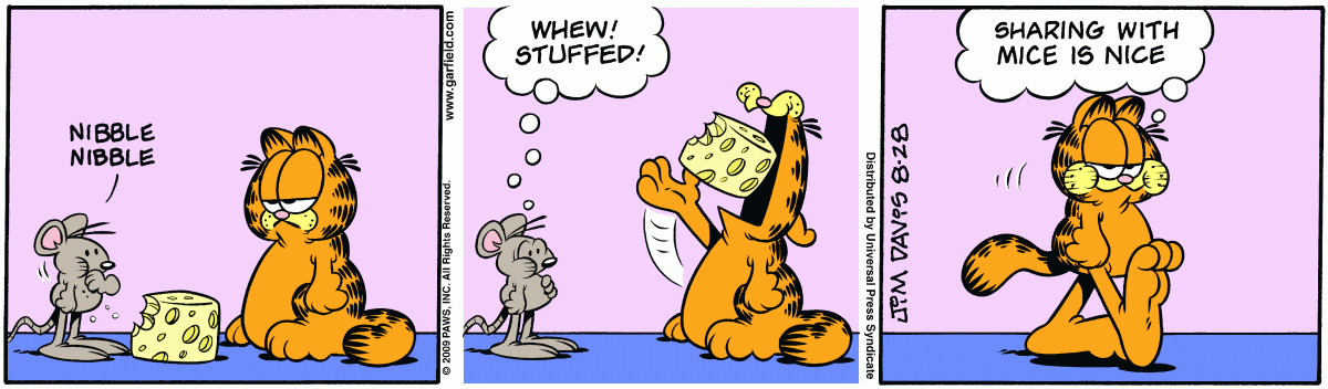 Garfield, August 28, 2009