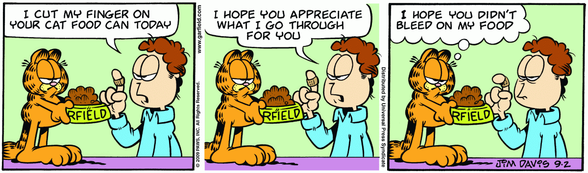 Garfield, September 2, 2009
