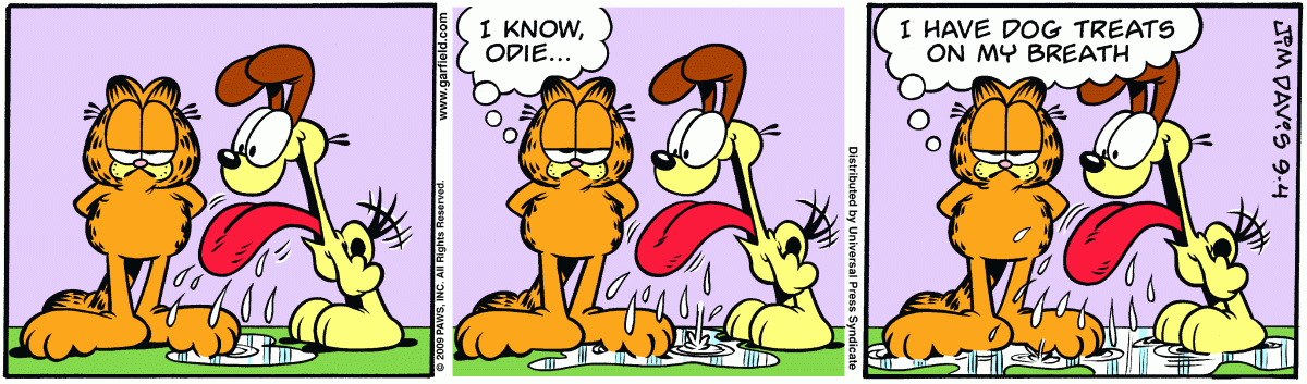 Garfield, September 4, 2009