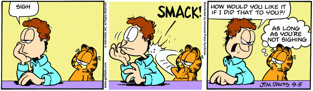 Garfield, September 5, 2009