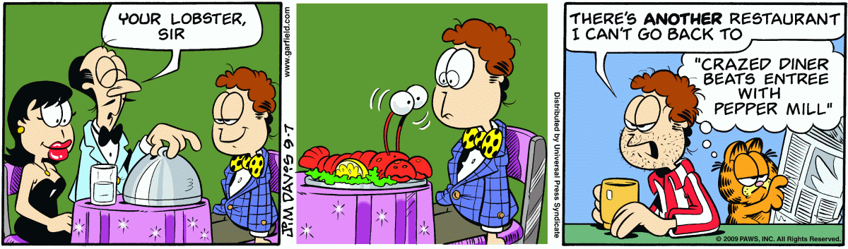 Garfield, September 7, 2009
