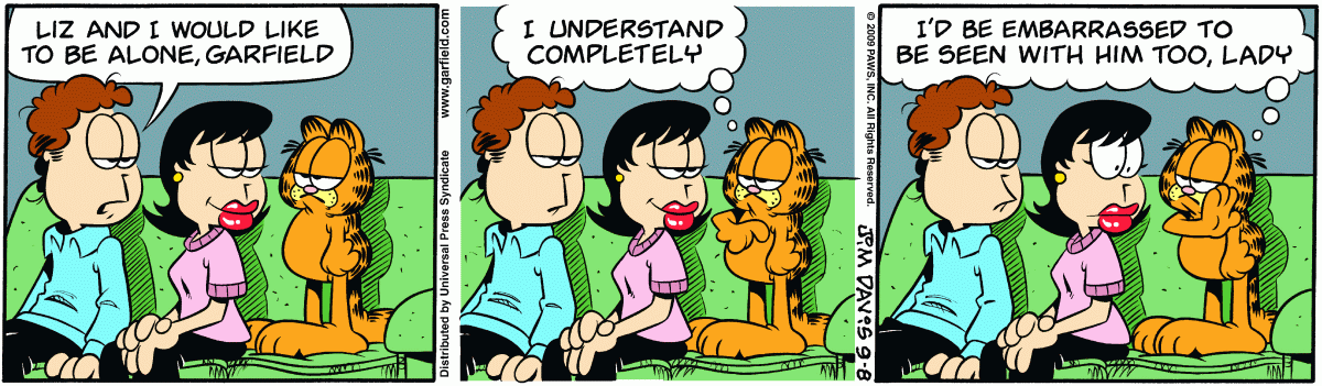 Garfield, September 8, 2009