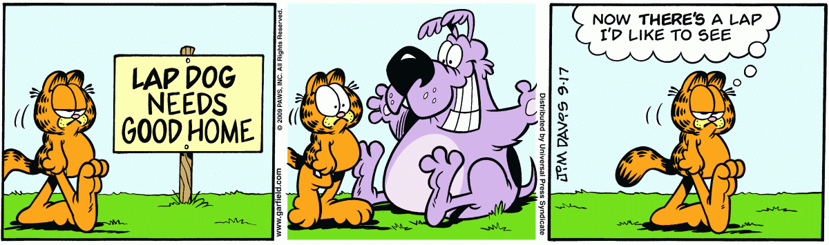 Garfield, September 17, 2009