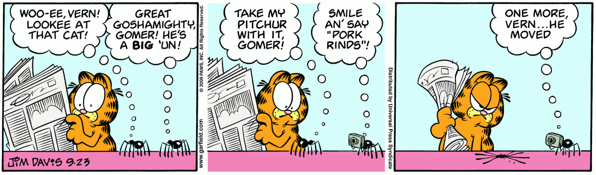 Garfield, September 23, 2009