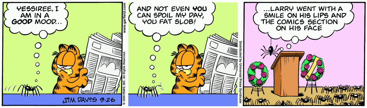 Garfield, September 26, 2009